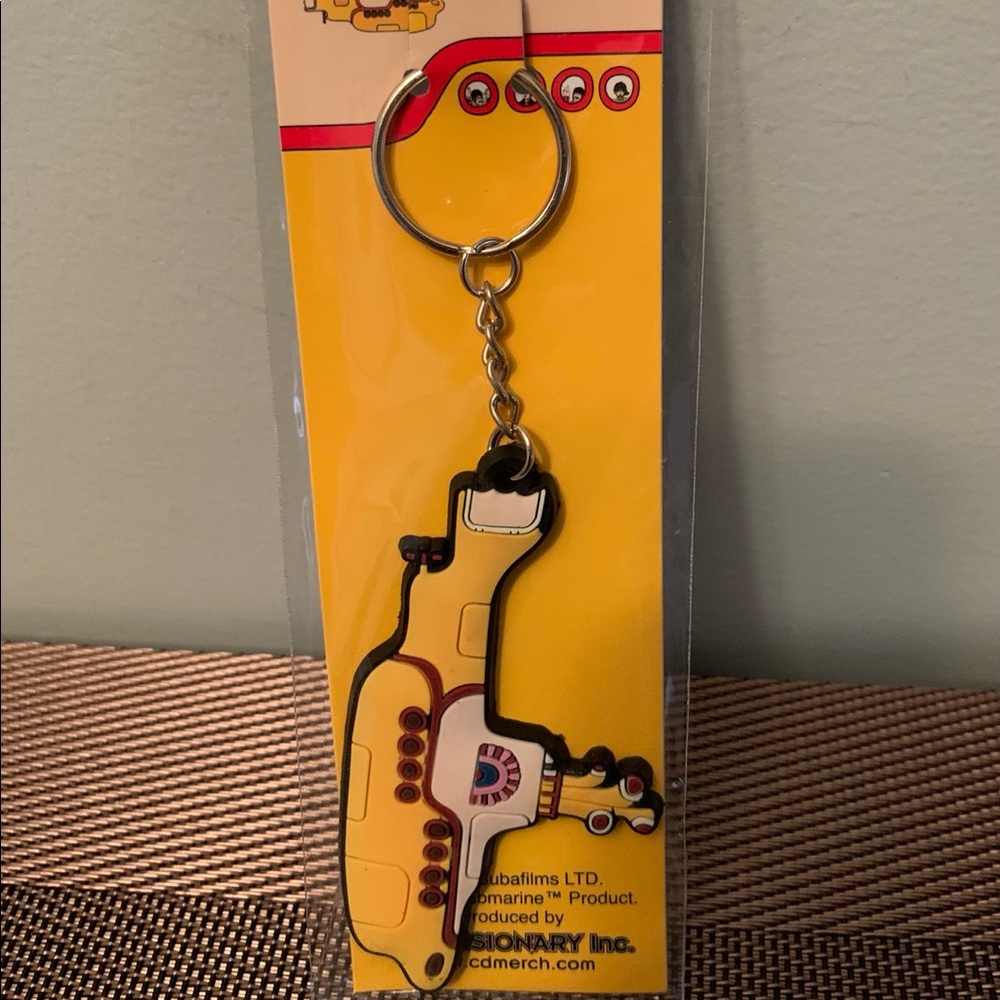 COPY - The Beatles Yellow Submarine Rubber Keychain